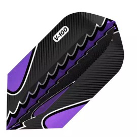 GLD Viper Black Flux Dart Flights Slim Purple