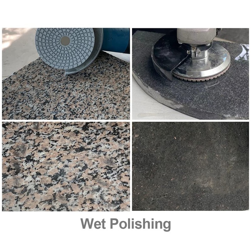 SHDIATOOL 4- Inch Diamond Wet Polishing Pads Set of 8Pcs