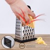 YC Kitchen Cheese Grater, Box Grater for Cheese Stainless Steel