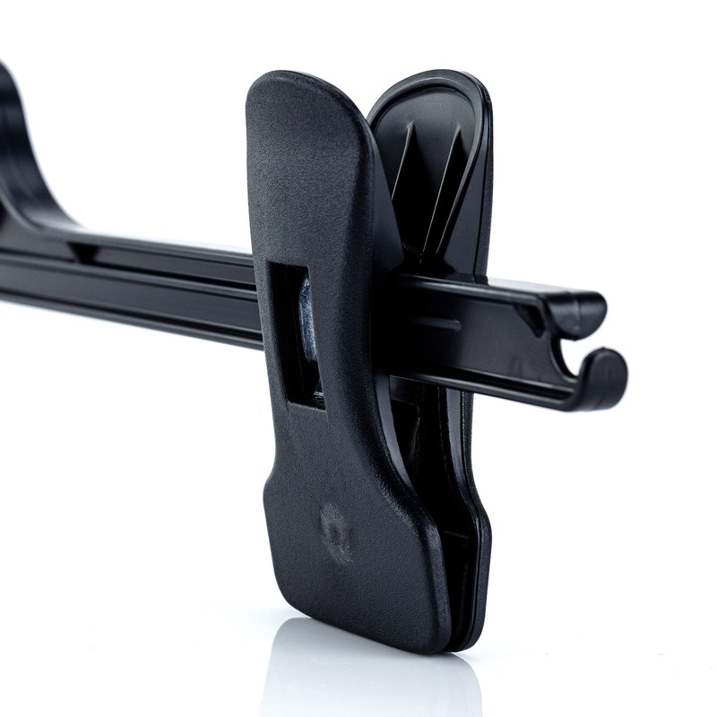 Hangerworld - 10 Black Plastic Trouser & Skirt Adjustable Clip