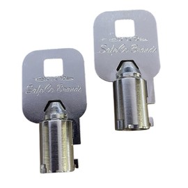 Replacement Keys for LSDA Tubular Locks with Code Series L56800-L56817 SafeCo Brands 2-Keys (L56800)