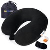 SAIREIDER Neck Pillows for Travel 100% Memory Foam Adjustable Travel