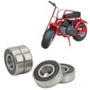 4PCs Front and Rear Wheel Bearing, 6202?RS Chrome Steel Bearing
