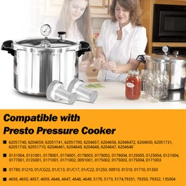 Pressure Cooker Canner Parts Replacement Presto, Pressure Cooker Air Vent Cover/Lock 23 Quart 409A 16QT - 2 Pack, Silver