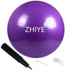 ZHIYE Purple Pilates Ball 65 CM Yoga Exercise Ball Core