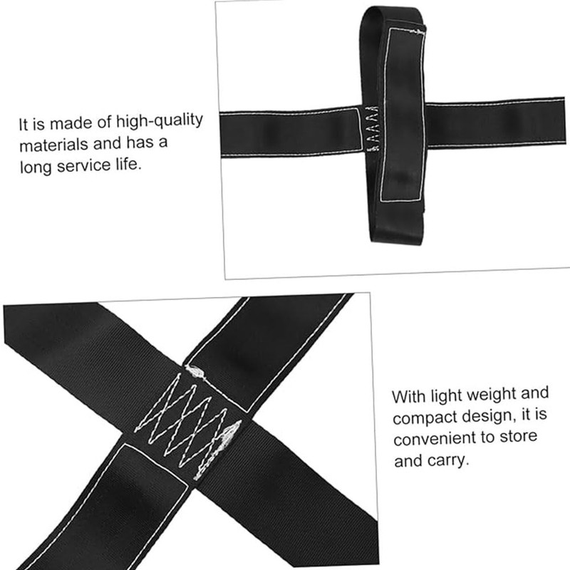Universal Motorcycle Rear Wheel Tie-Down Strap in Black, Transportation Bundle