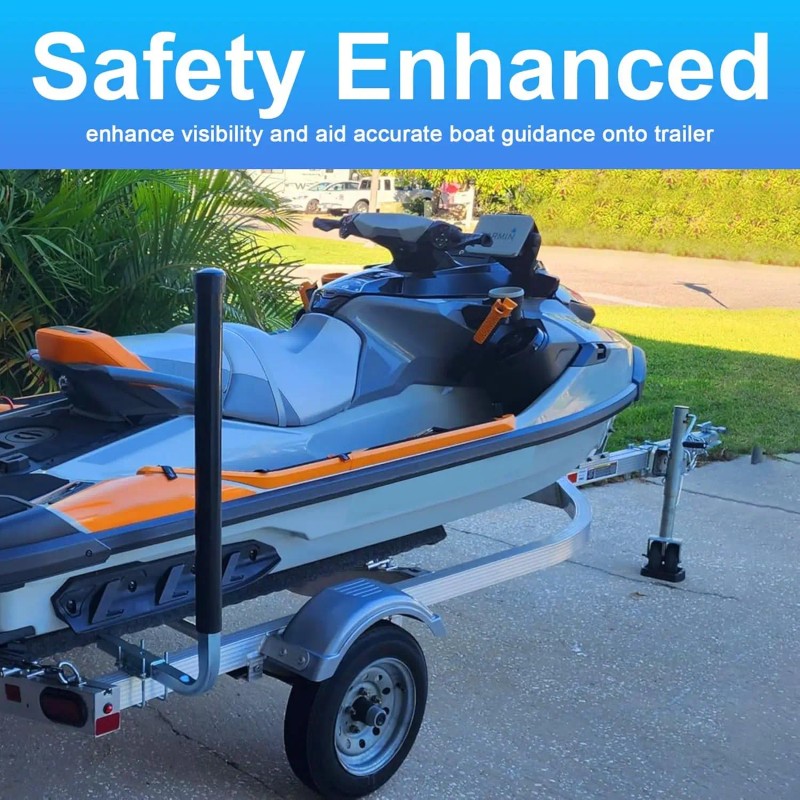 40in/48in/60in Boat Trailer Guides Height Adjustable Rustproof Galvanized Steel Poles