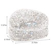 Naimo Full Rhinestone Heart Shaped Ring Box Velvet Holder Jewelry