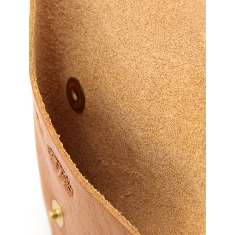IL BISONTE Coin Case, Coin Purse, Leather, Genuine Leather, Cowhide,