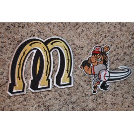 CHOICE of: Billings Mustangs Throwback MiLB Minor League Baseball Jersey Patch - 6" Horseshoes "M"