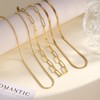 Pancert Chunky Gold Necklace for Women Stackable,14K Gold Plated Layered