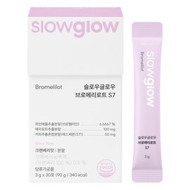 Slow Glow Bromelain Merry Lot S7 Pineapple Enzyme Swelling Management Nutrient 1 pack (1 month supply) / 슬로우글로우 브로멜라인 메리로트 S7 파인애플 효소 붓기 관리 영양제 1입 (1개월분)