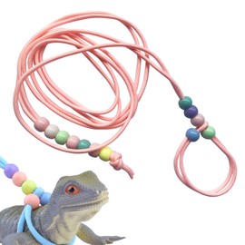 PAVIKE Reptile Training Lead Harness, Lizard Lead, Small Animal Lead, Guinea Pig Harness, Rabbit Harness, Hamster Lead, Fluorescent, Flexible, Adjustable, Popular, Turtle, Ferret, Hamster, Reptile,