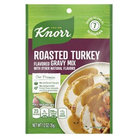 Knorr Turkey Gravy Mix Roasted Turkey For Delicious Easy Meals and Side Dishes Sauce and Gravy With No Artificial Flavors, No Added MSG 1.2 oz