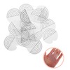 Mikinona Hair Extension Bonding Guards 25pcs Round Shield Spacers Templates