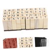 Operitacx 160 Pcs Alphanumeric Stamp Alphabet Stamps Scrapbooking Journal Stamps