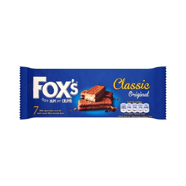 Fox'S Classic Original Biscuit Bar, 7 Bars