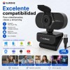 SJROHE® Cámara Web 1080p Webcam Con Micrófono 30fps Color Negro