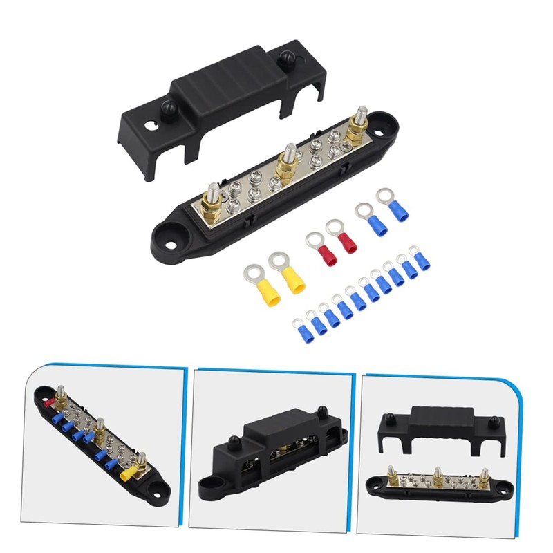 KONTONTY 1Set Terminal Bus Bar Distribution Block for Rv Car