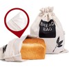 2 X Plastic Lined Bread Bags for Homemade Bread/Keep Bread