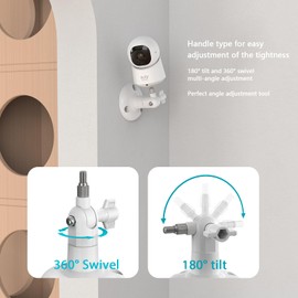 Camera Mount for eufy Security Indoor Cam C210, Adjustable Wall Mount for Eufy Indoor Cam C220, Stand Wall Mounting Bracket Accessories for Eufy Indoor Cam C210 & C220