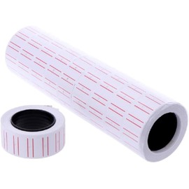20 Rolls 12000pcs Paper Tag Price Label Sticker, Price Gun Labels for Mx-5500 Price Gun Labeller (BQZ-20P-CA)