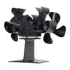Wood Stove Fan Heat Powered 8 Blades Stove Fan Self