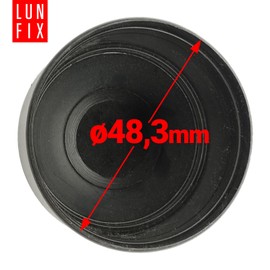 Post Caps Fence Post Cap Pipe Cap Black Post Cover 1 1/2 Inch / 48.3 mm Round Pack of 1