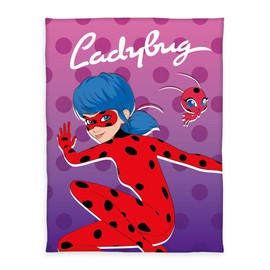 Herding Miraculous Fleece Blanket, 130 x 170 cm, Decorative Children's Cuddly Blanket with Colourful Motif, Fluffy, 100% Polyester