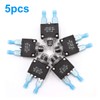 mxuteuk 5Pcs 10Amp Circuit Breakers Push Button Manual Reset 125/250V