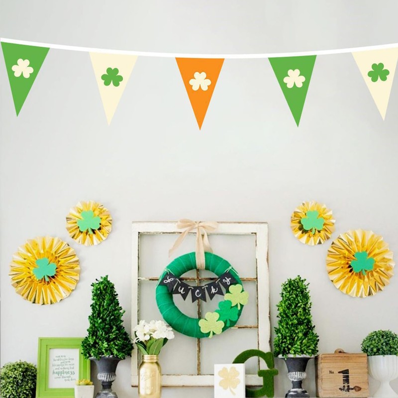 1 PCS St Patrick's Day Pennant Banner,St Patrick's Day Bunting