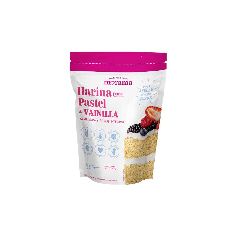 Morama Harina para Pastel Sabor Vainilla Hecha con Harina de