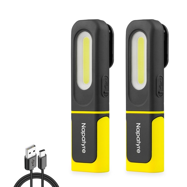 Napatyre LED Rechargeable Work Light with Magnetic Base and Hanging