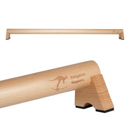 Kangaroo Hoppers Beech Wood Balance Beam for Kids, and Adults, Home Use Gymnastics Beam, Enhance Balance, Ankle Foot Strength, Physical Therapy for Plantar Fasciitis Relief