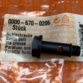 STIHL Genuine OEM Stihl 0000 670 0206 Banjo Bolt TS410 TS420 TS480 TS500i TS700 TS800