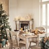 Lights4fun 50 Micro LED Star Window Decoration Wooden Warm White