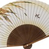 Koushodo Men's Folding Fan, Sparrow Rice Fan, 8.7 inches (22