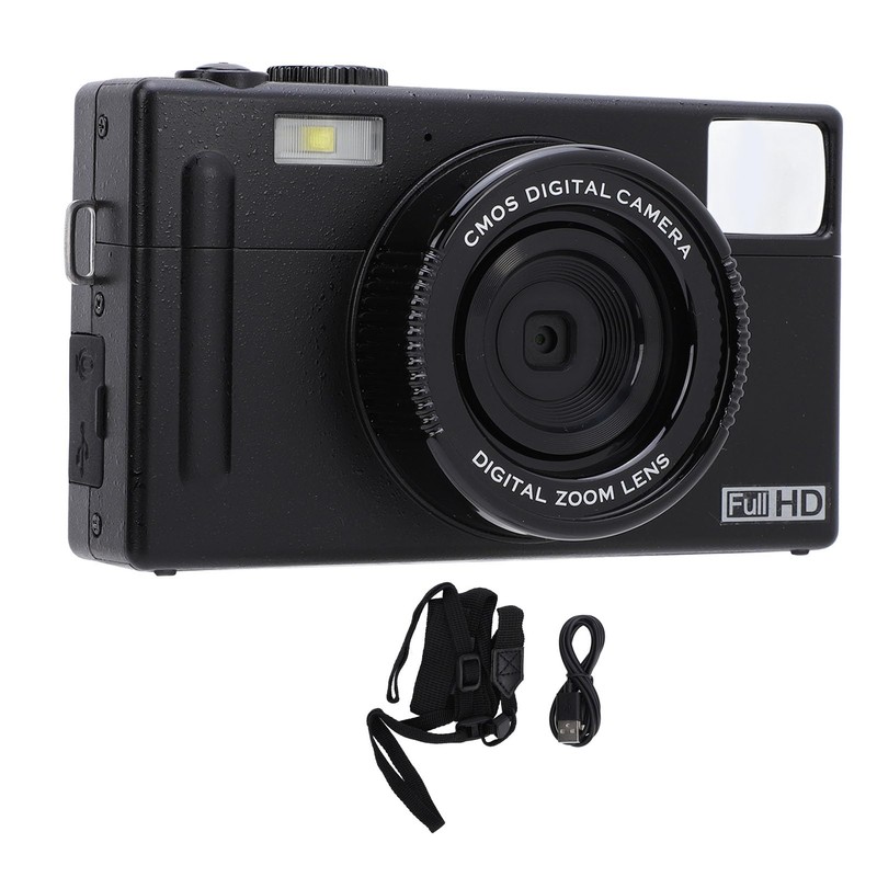 Digital Camera, 48MP, 1080P, 16X Digital Zoom, Anti-Shake Point and