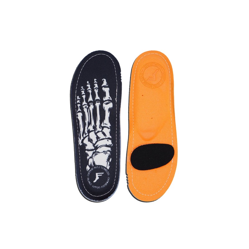 Footprint Insole Technology Kingfoam Orthopaedic Insoles Skeleton Black 4/4.5