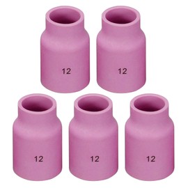RIVERWELD TIG Gas Lens Alumina Nozzle Ceramic Cups Jumbo Large Diameter 53N87 12# 3/4" 19.0mm Orifice for PTA DB SR WP 9 17 18 20 25 26 TIG Welding Torch Pack of 5