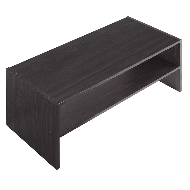 Whitmor Wood Stackable 2-Shelf Shoe Rack, 24 INCH, Espresso