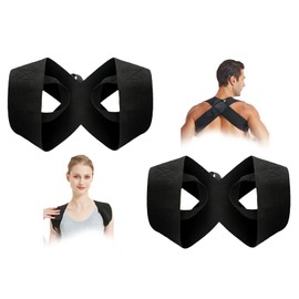 2Pcs Back Posture Corrector Men Women, Support for Shoulder Press & Backs Straightener, 2 in 1 Back Brace and Fitness Heavy Shoulder Straps