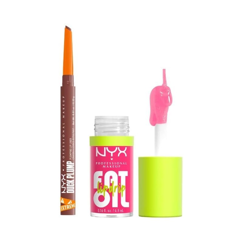 NYX Professional Makeup, Lip Combo Jugoso: Fat Oil Gloss Tono