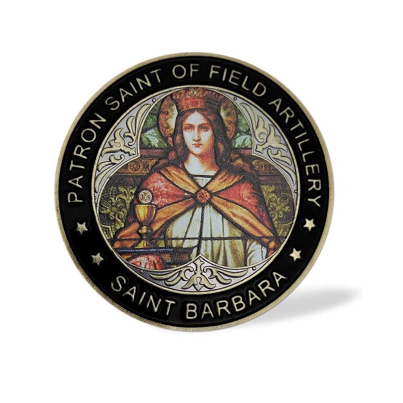 Saint Barbara Prayer Coin for Us Patron Saint Medal Challenge