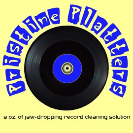 Pristine Platters Record Cleaning Cleaner Kit, 8oz, Yellow Microfiber Cloth