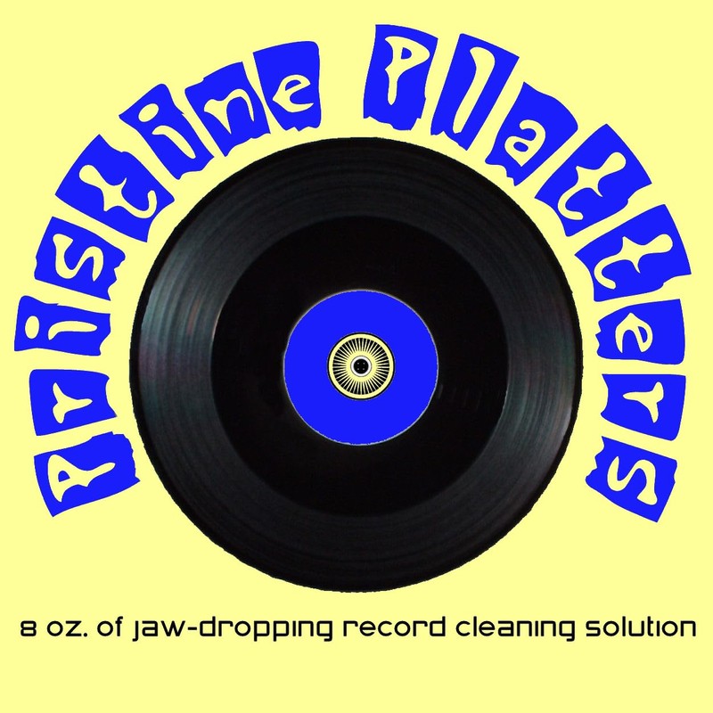 Pristine Platters Record Cleaning Cleaner Kit, 8oz, Yellow Microfiber Cloth