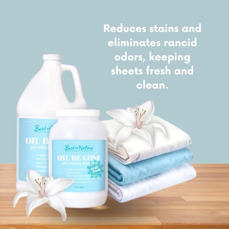 Oil Be Gone Liquid Laundry Detergent – Heavy-Duty Massage Sheet