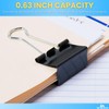 1InTheOffice Medium Binder Clips, Paper Clamps, Paper Binder Clips, 5/8"