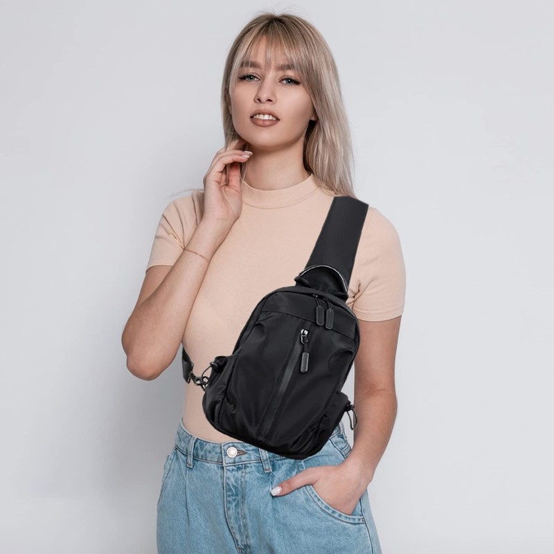 Banelu Crossbody Sling Backpack Bag, Small Chest Bag Daypack Fanny