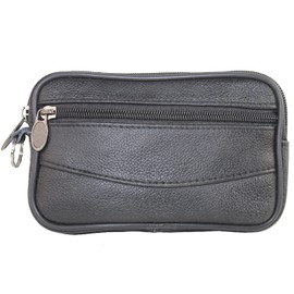 Bum Bag Bum Bag Purse Genuine Leather in Black or Brown, black, money belt